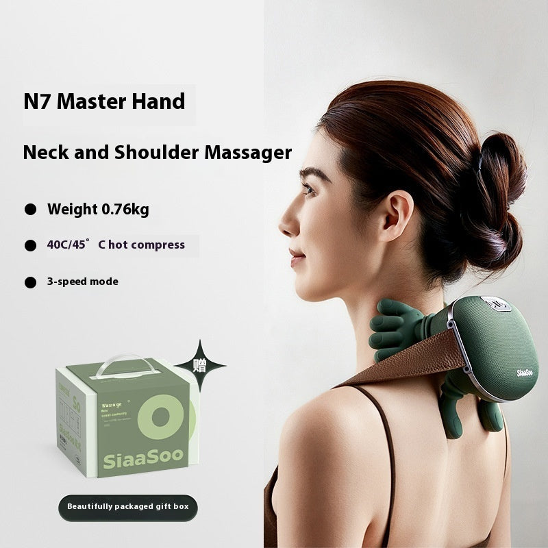 Tiny Hand Neck Massager ♂️ Portable Trigger-Point & Tension Relief