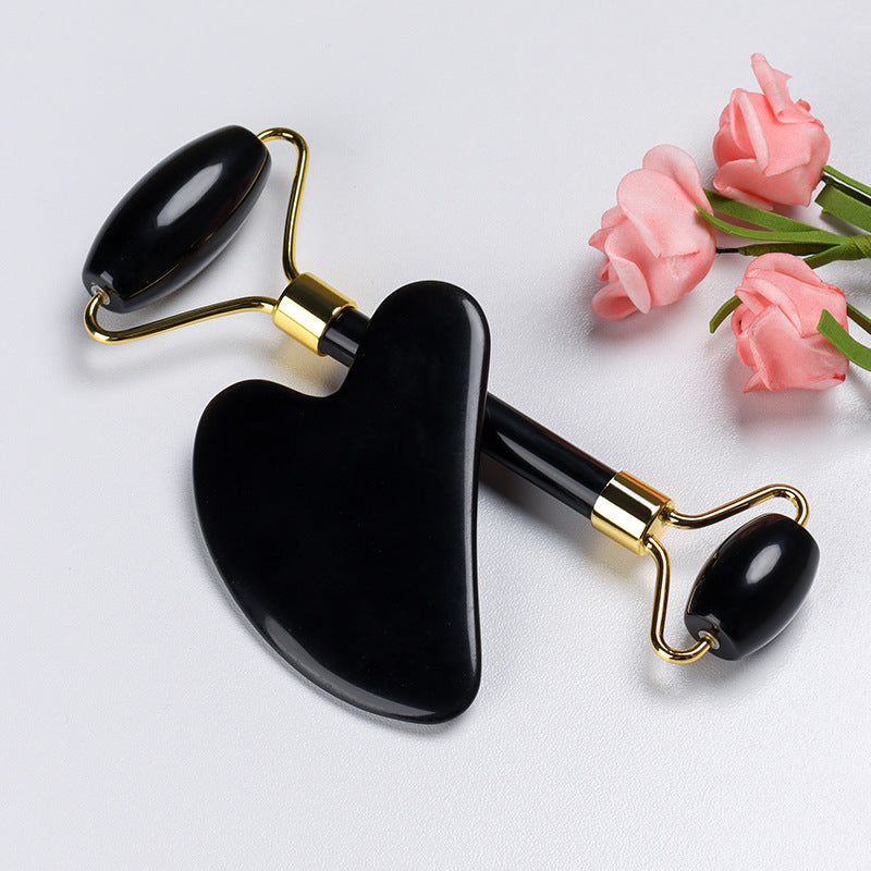 Genuine Quartz Jade Roller & Gua Sha Set Lift, Tone & Soothe