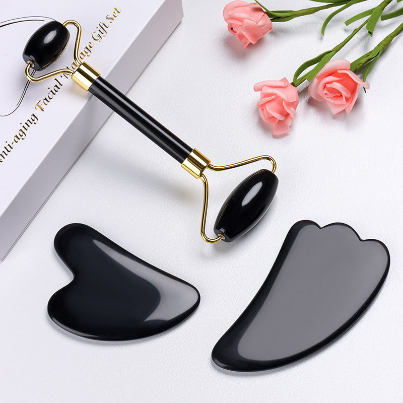 Genuine Quartz Jade Roller & Gua Sha Set Lift, Tone & Soothe