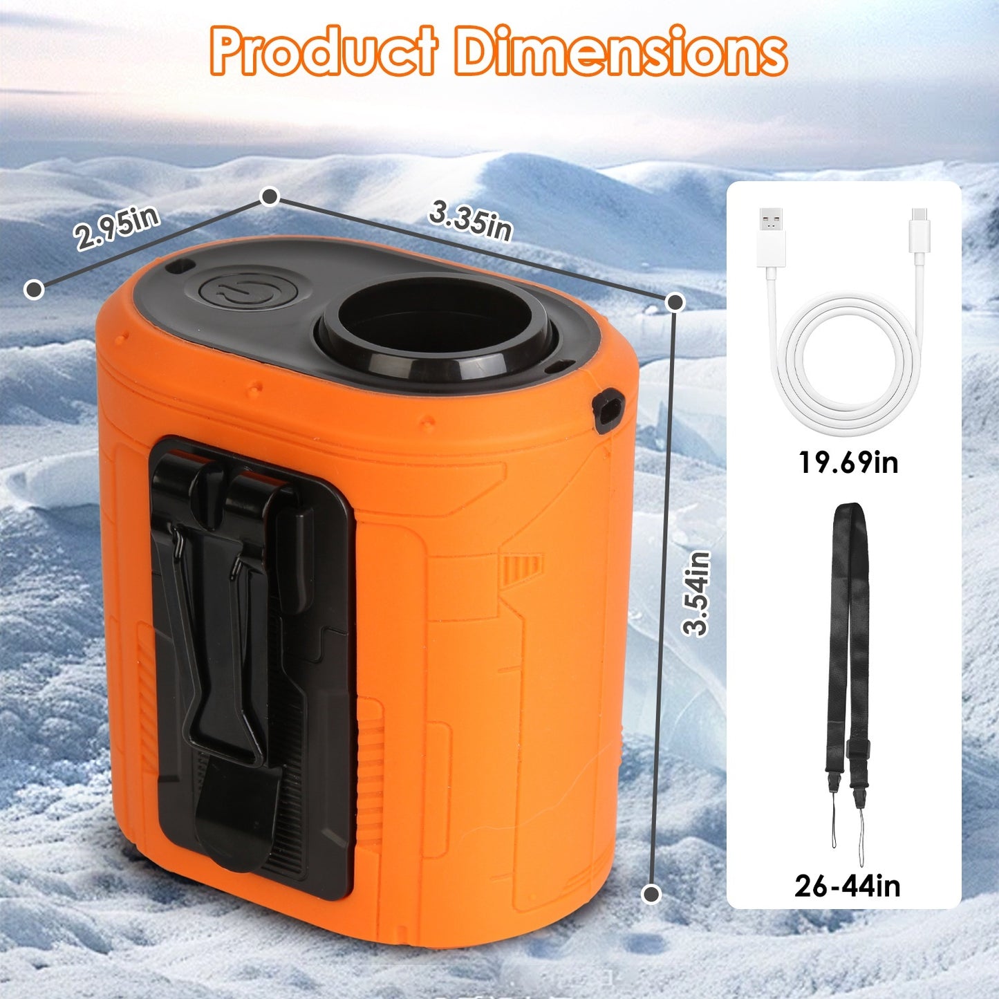Clip-On Waist Fan ️ 10,000mAh | 5 Speeds + Flashlight (16,000RPM)