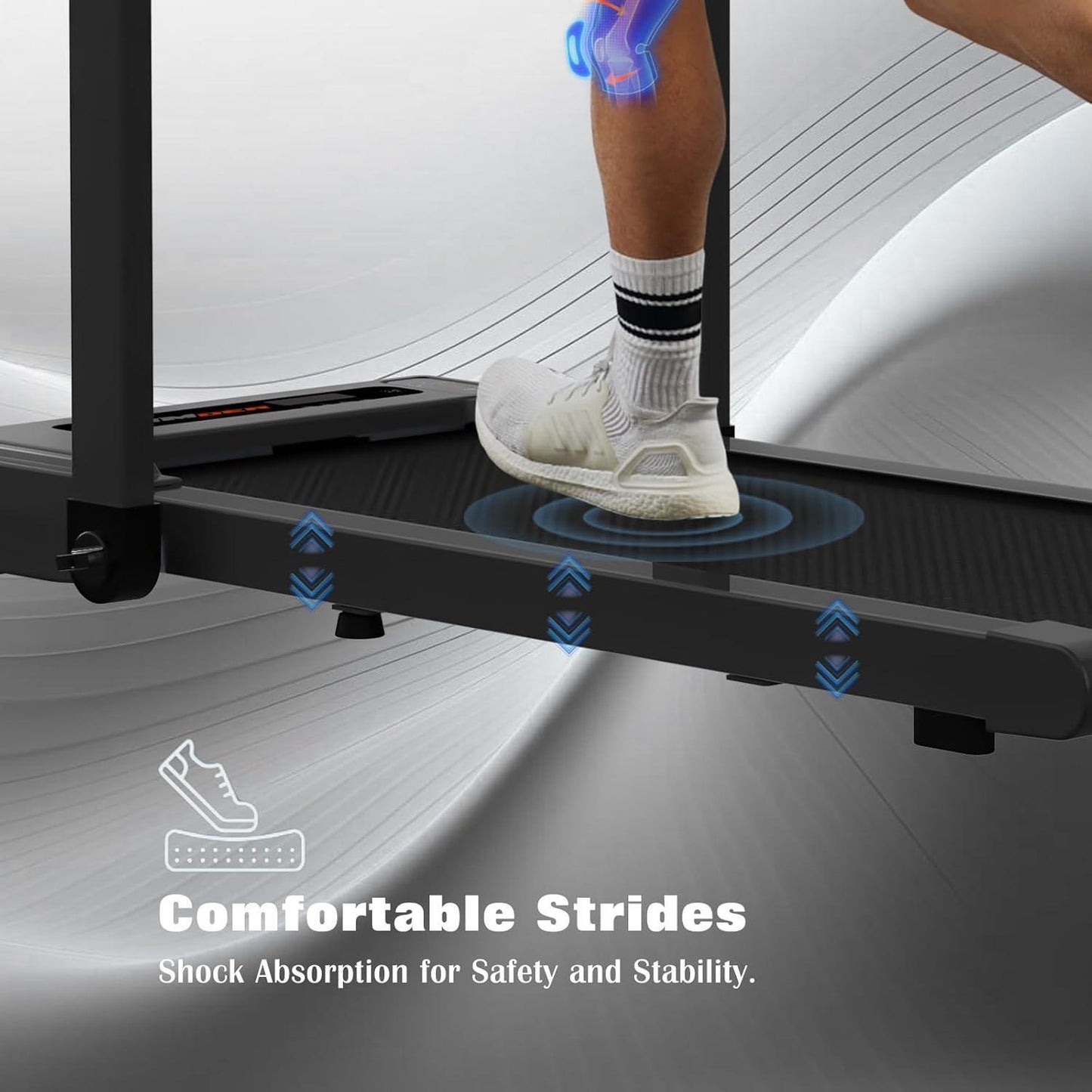 Under-Desk Walking Treadmill ♀️ 2.5HP, 300-lb Capacity, Foldable + Remote