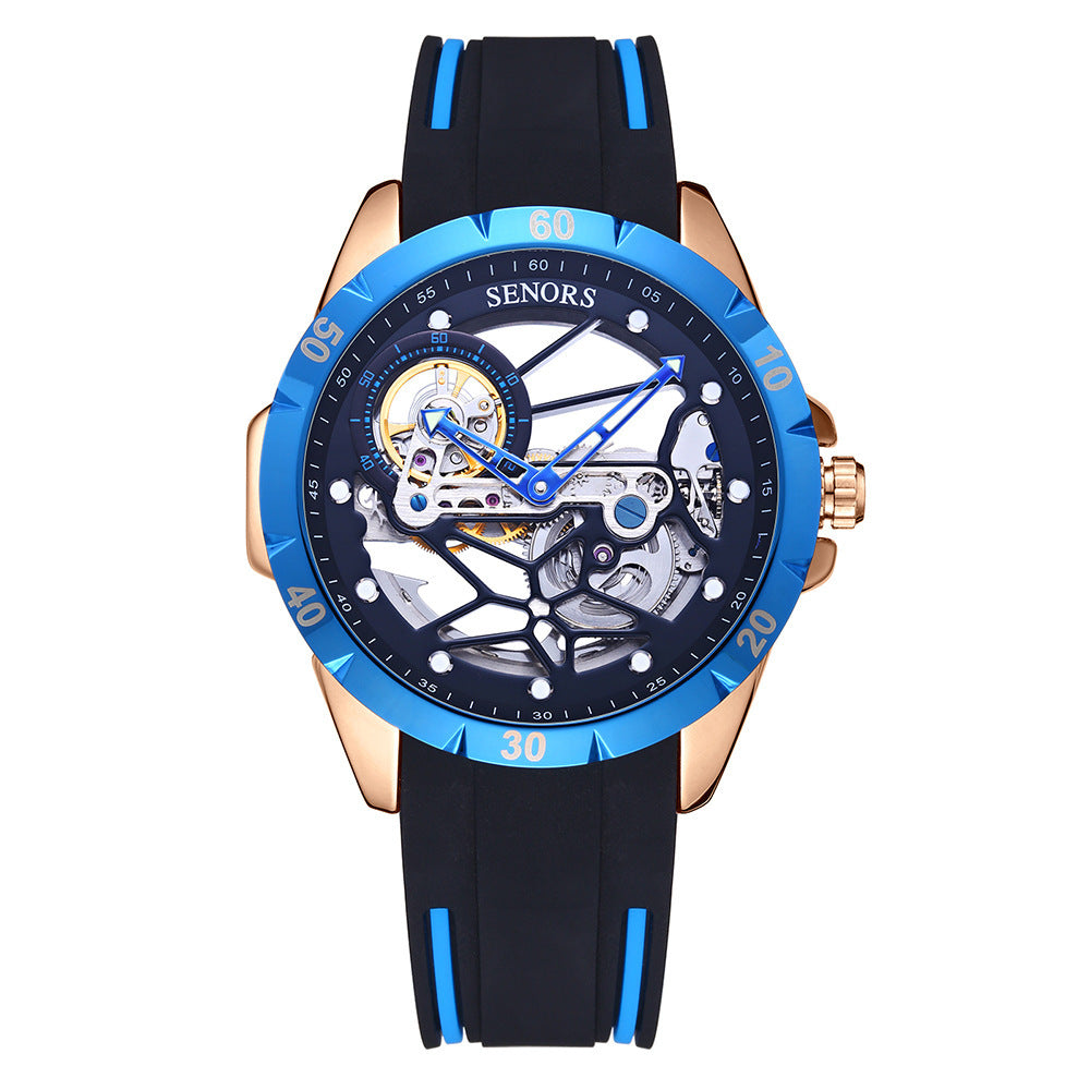 Men’s Automatic Skeleton Watch ⌚ Luminous & Waterproof