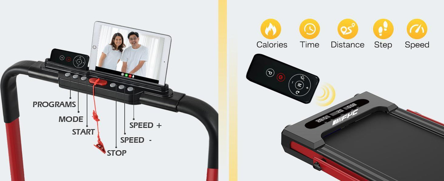 Under-Desk Walking Treadmill ♀️ 2.5HP, 300-lb Capacity, Foldable + Remote