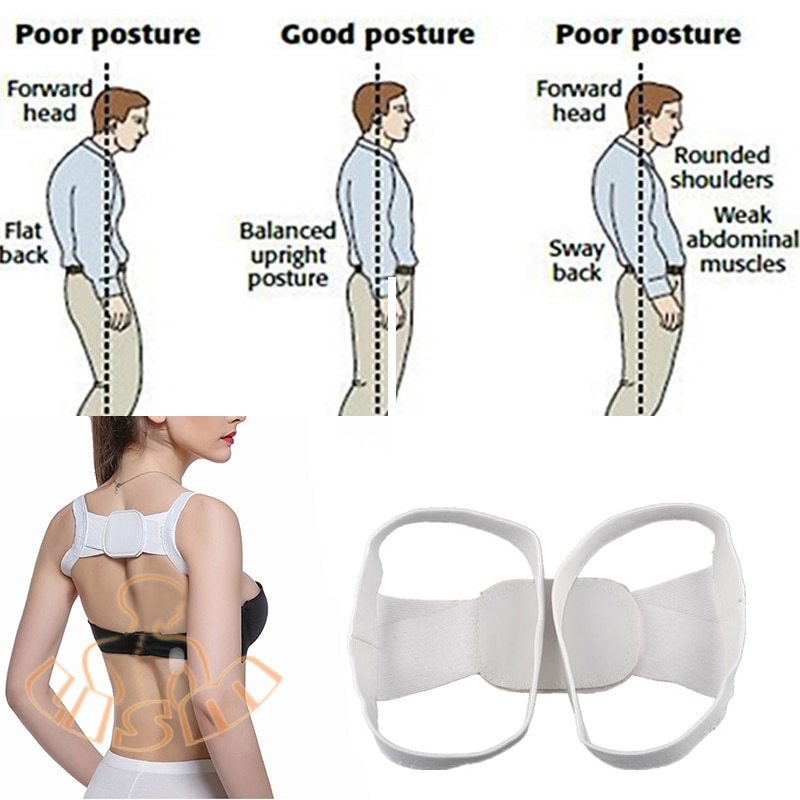 Posture Corrector Back Support Brace for Desk & Daily Wear | Discreet, Adjustable