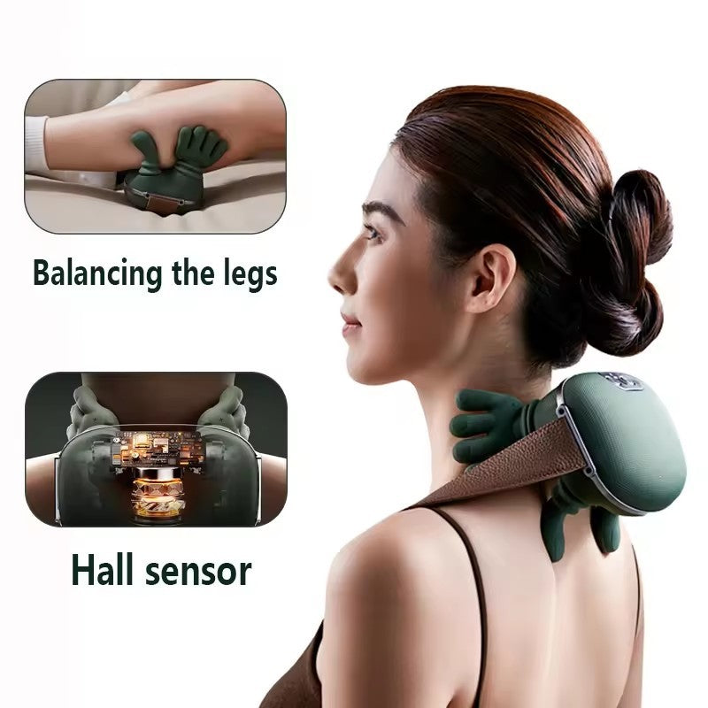 Tiny Hand Neck Massager ♂️ Portable Trigger-Point & Tension Relief