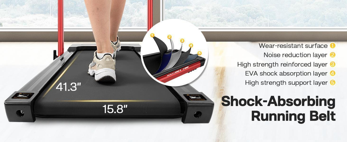 Under-Desk Walking Treadmill ♀️ 2.5HP, 300-lb Capacity, Foldable + Remote
