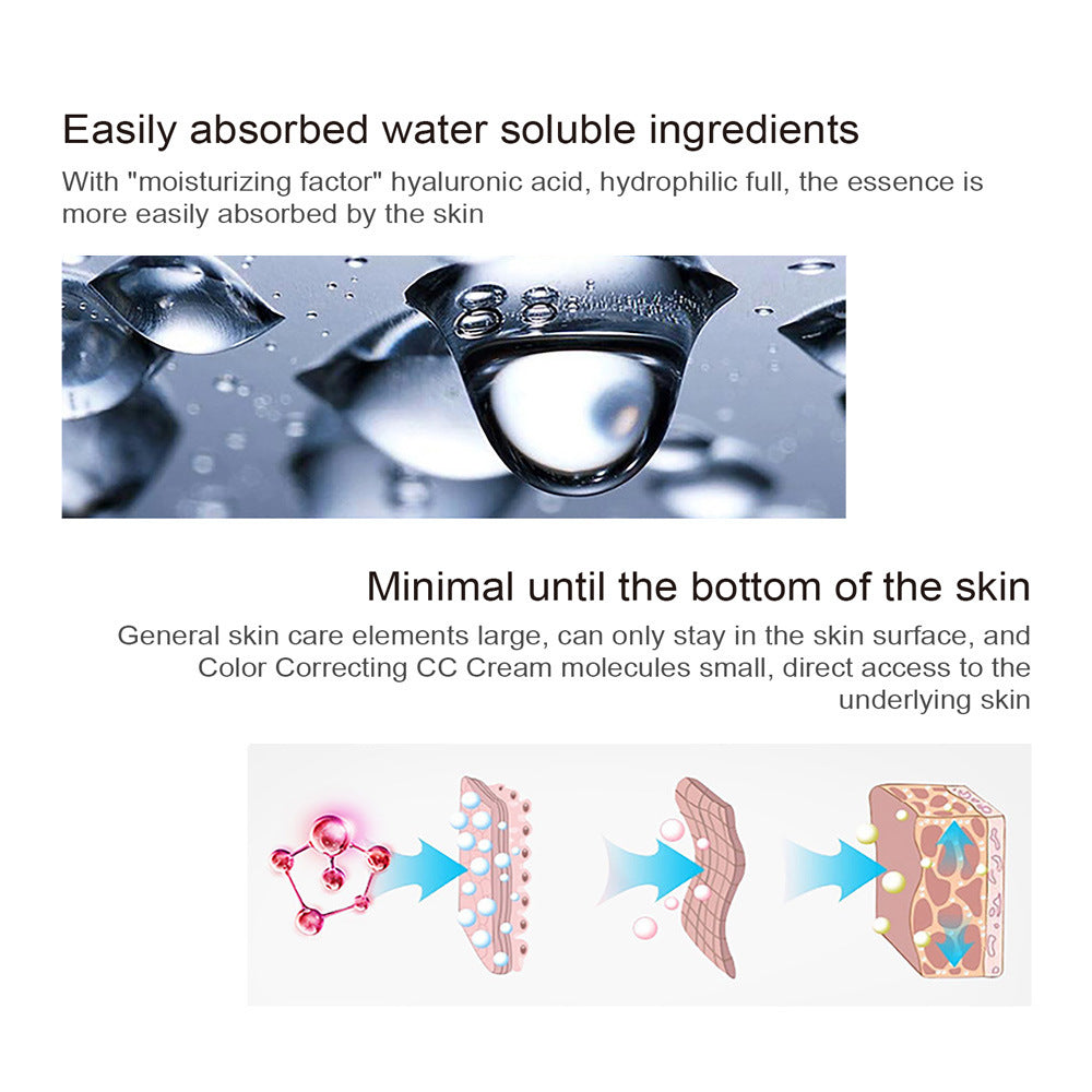 Hydrating CC Cream ️ Color-Correcting, Waterproof & Sweat-Resistant