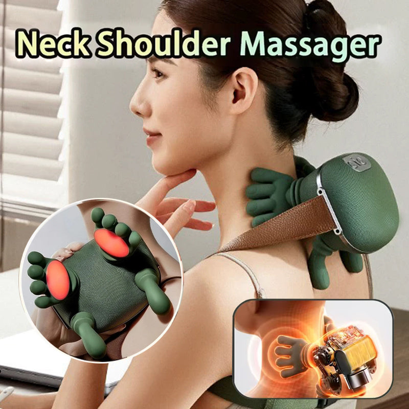 Tiny Hand Neck Massager ♂️ Portable Trigger-Point & Tension Relief