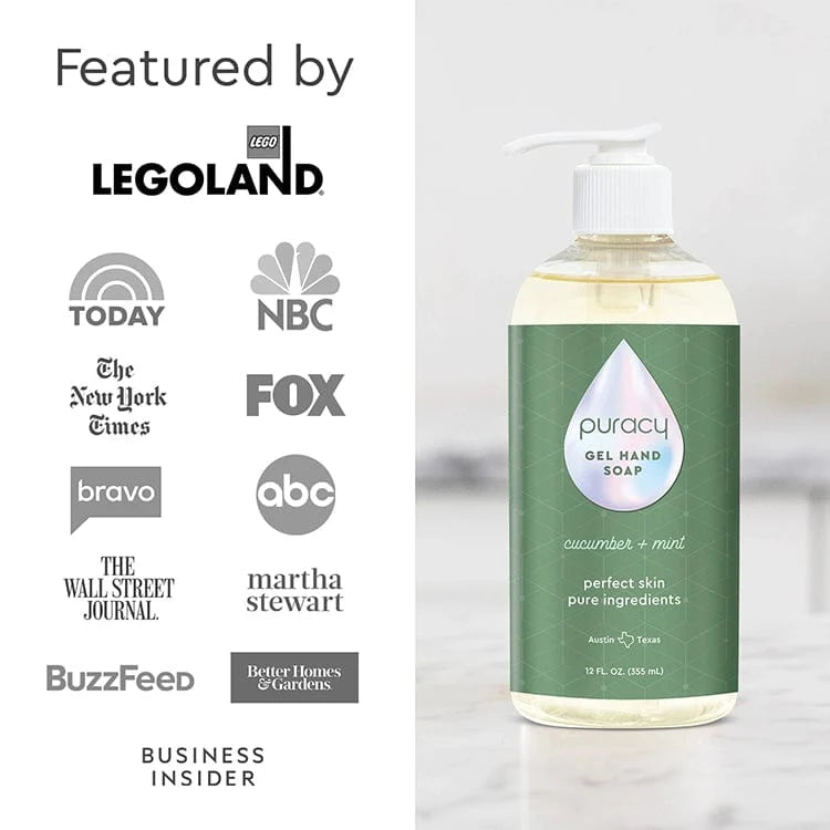 Puracy Gel Hand Soap (Plant-Derived, Family-Friendly, High-Use Value)