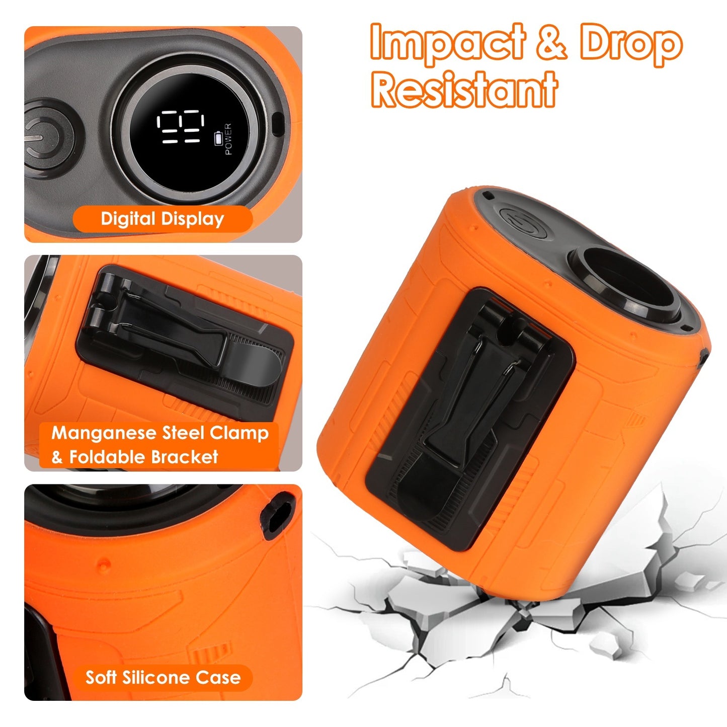Clip-On Waist Fan ️ 10,000mAh | 5 Speeds + Flashlight (16,000RPM)