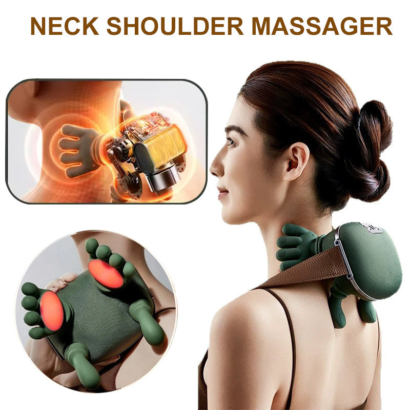 Tiny Hand Neck Massager ♂️ Portable Trigger-Point & Tension Relief