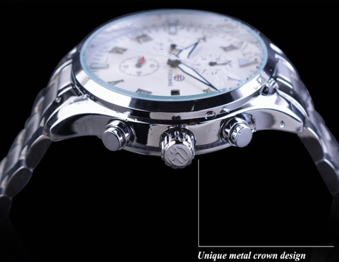 Men’s Luxury Automatic Mechanical Watch ⌚ Stainless Steel Waterproof