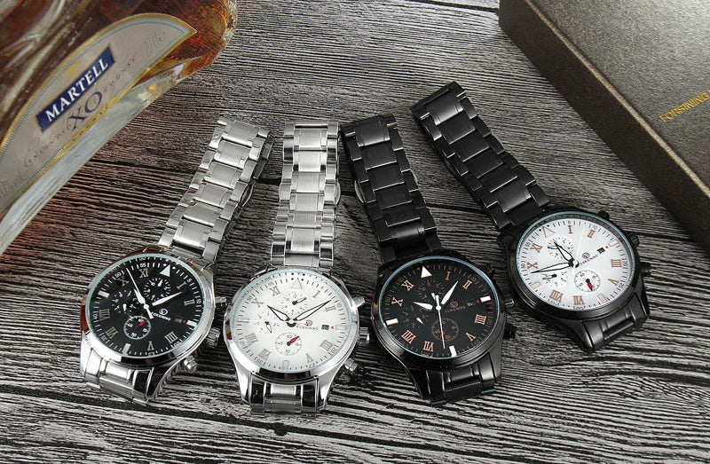 Men’s Luxury Automatic Mechanical Watch ⌚ Stainless Steel Waterproof