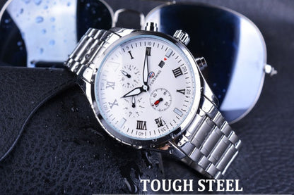 Men’s Luxury Automatic Mechanical Watch ⌚ Stainless Steel Waterproof