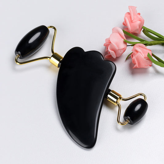 Genuine Quartz Jade Roller & Gua Sha Set  Lift, Tone & Soothe