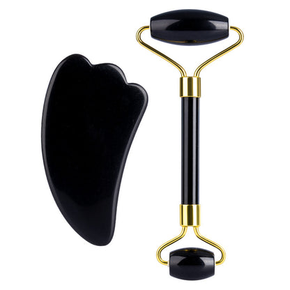 Genuine Quartz Jade Roller & Gua Sha Set  Lift, Tone & Soothe