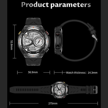 SENBONO GPS Smart Watch  1.45″ HD, Altimeter/Barometer/Compass, AI Voice