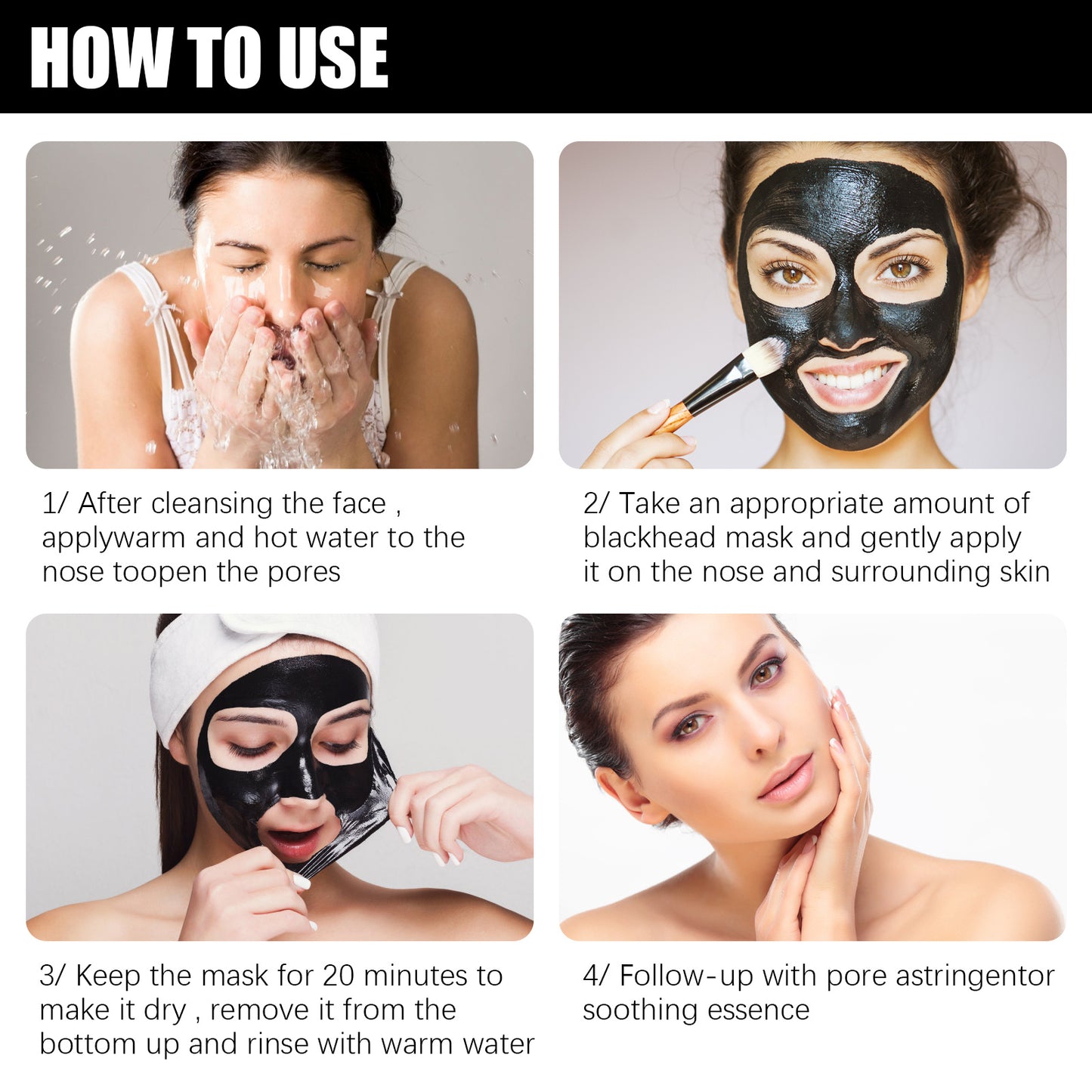 Charcoal Peel-Off Mask  Deep-Clean, De-Shine & Smooth Pores