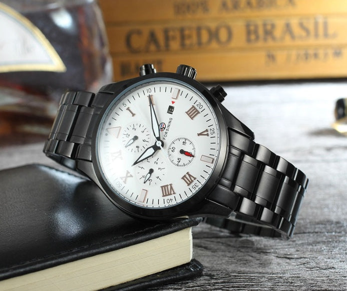 Men’s Luxury Automatic Mechanical Watch ⌚ Stainless Steel Waterproof