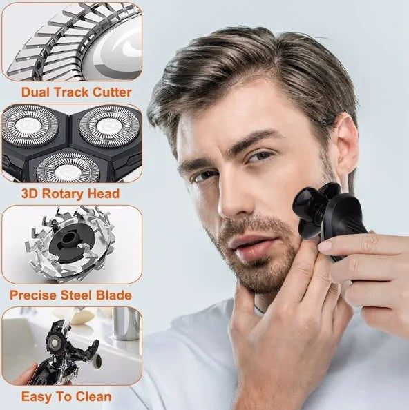 Men’s 5-in-1 Electric Razor Grooming Kit ⚙️ IPX6 Waterproof, Rechargeable
