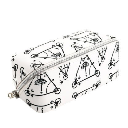 Waterproof Cosmetic Bag  Cute Dog Print, Travel Makeup Organizer