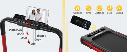Under-Desk Walking Treadmill ‍♀️ 2.5HP, 300-lb Capacity, Foldable + Remote