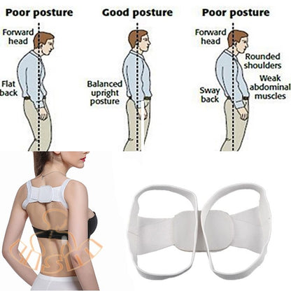Posture Corrector ‍ Back Support Brace for Desk & Daily Wear | Discreet, Adjustable