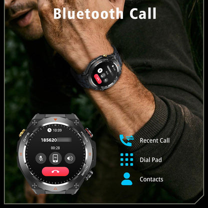 SENBONO GPS Smart Watch  1.45″ HD, Altimeter/Barometer/Compass, AI Voice