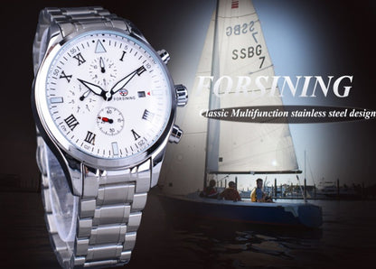 Men’s Luxury Automatic Mechanical Watch ⌚ Stainless Steel Waterproof