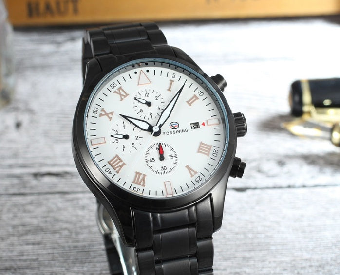 Men’s Luxury Automatic Mechanical Watch ⌚ Stainless Steel Waterproof