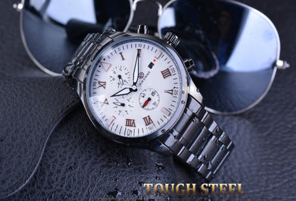 Men’s Luxury Automatic Mechanical Watch ⌚ Stainless Steel Waterproof