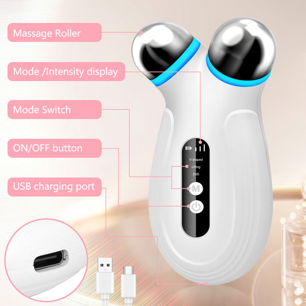 EMS Facial Toning Kit ⚡ Microcurrent Lift & Sculpt, Multi-Head Beauty Tools