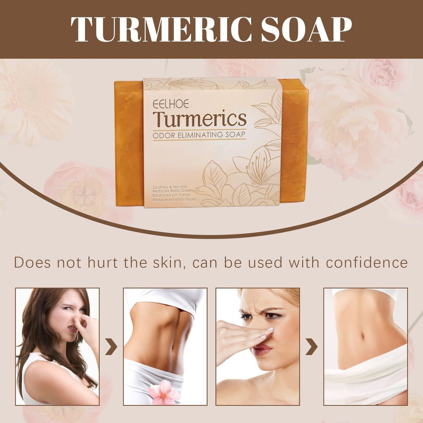 Turmeric Cleansing Soap for Moisturizing & Brightening