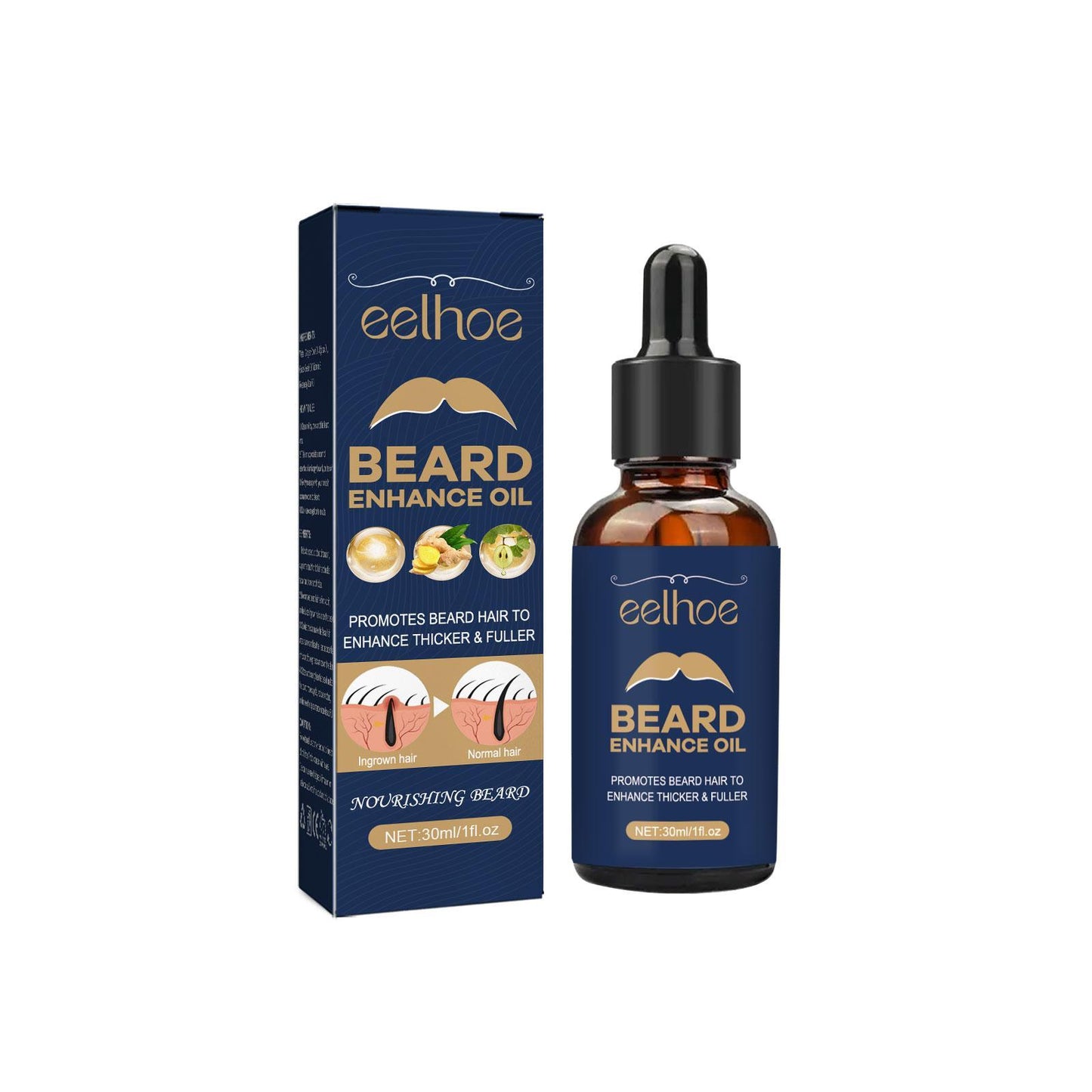 EELHOE Beard Oil  Strengthen Roots, Soften & Add Healthy Shine