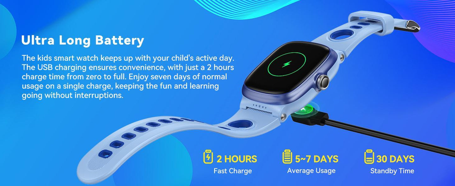 K1 Children’s Smart Watch  GPS, SOS & Learning Games