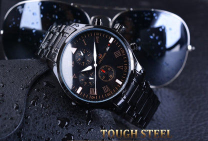 Men’s Luxury Automatic Mechanical Watch ⌚ Stainless Steel Waterproof