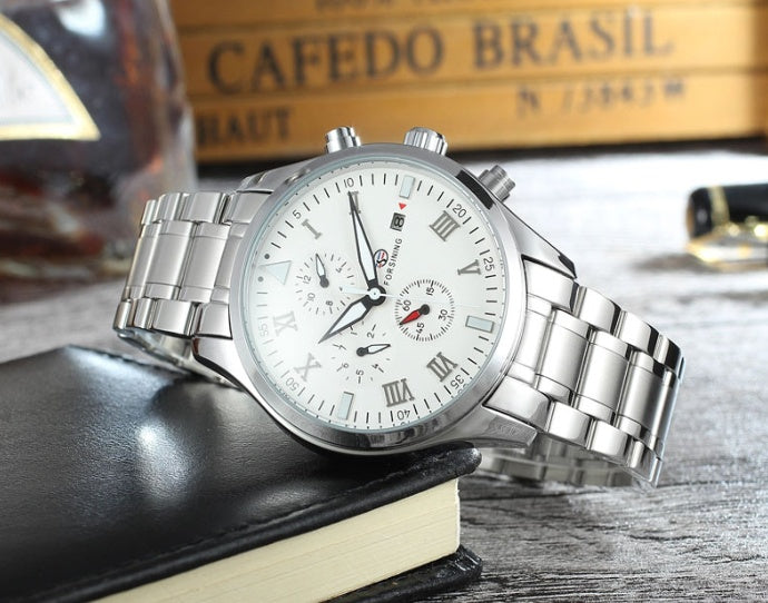 Men’s Luxury Automatic Mechanical Watch ⌚ Stainless Steel Waterproof