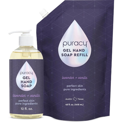 Puracy Gel Hand Soap (Plant-Derived, Family-Friendly, High-Use Value)