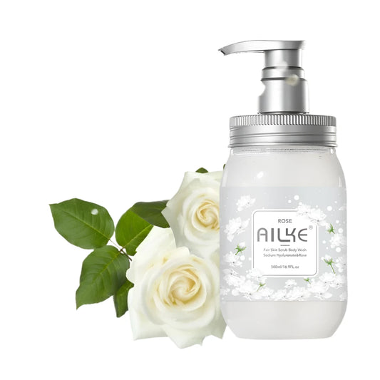 AILKE Bath foam female Whitening brightening  Scrub fragrant shower gel