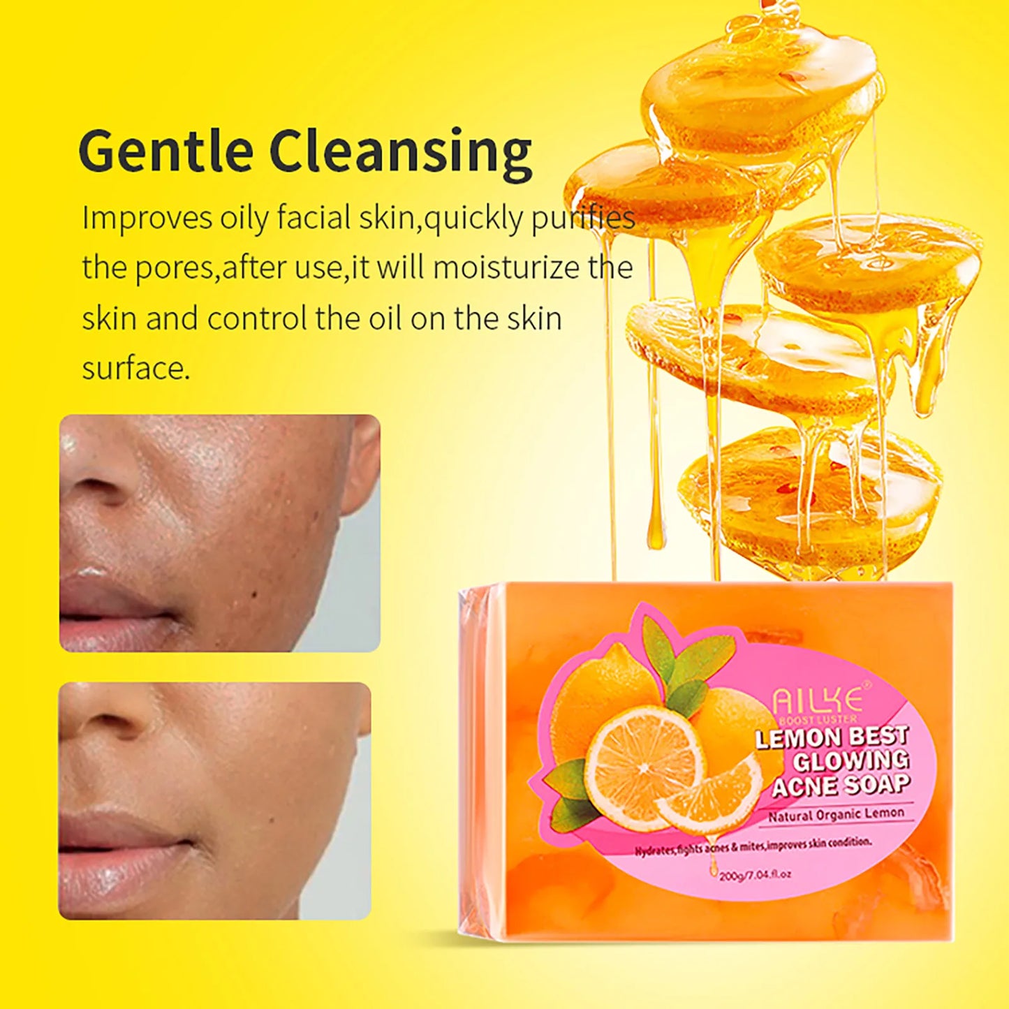 AILKE Natural Lemon Soap