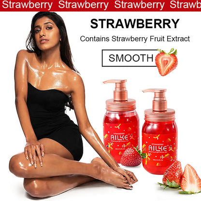 Scrub body wash skin care strawberry Exfoliating  shower gel