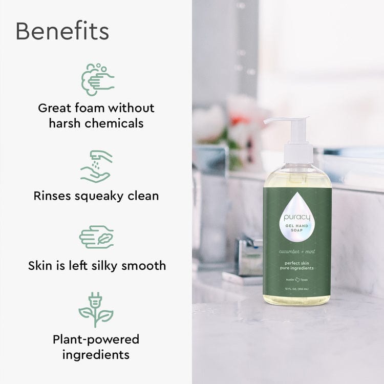 Puracy Gel Hand Soap (Plant-Derived, Family-Friendly, High-Use Value)