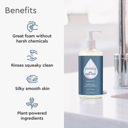 Puracy Gel Hand Soap (Plant-Derived, Family-Friendly, High-Use Value)