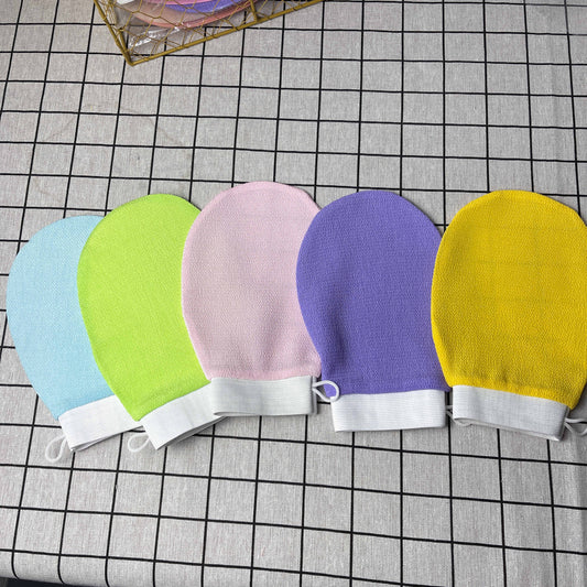 Exfoliating Bath Gloves  Dual-Texture Deep Clean (Multi-Color)