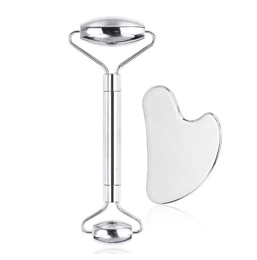 Genuine Quartz Jade Roller & Gua Sha Set  Lift, Tone & Soothe