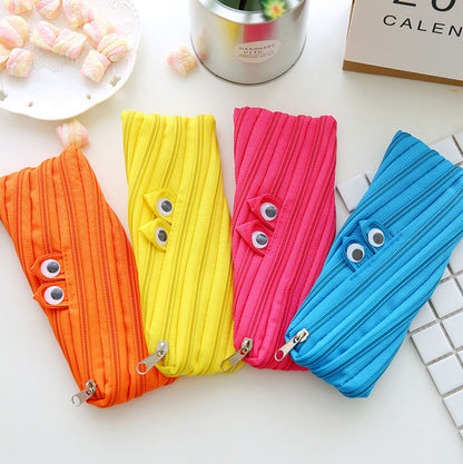 Monster Mouth Zipper Bag  Fun Pencil & Cosmetic Pouch