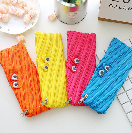 Monster Mouth Zipper Bag  Fun Pencil & Cosmetic Pouch