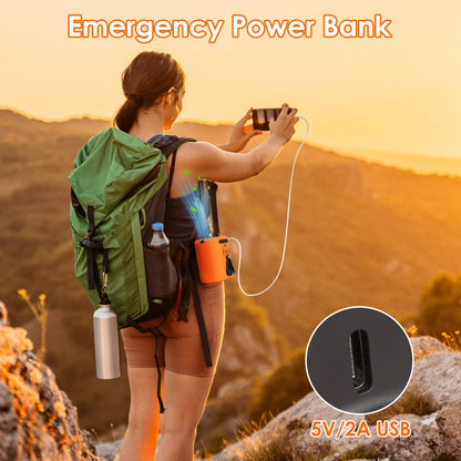 Clip-On Waist Fan ️ 10,000mAh | 5 Speeds + Flashlight (16,000RPM)