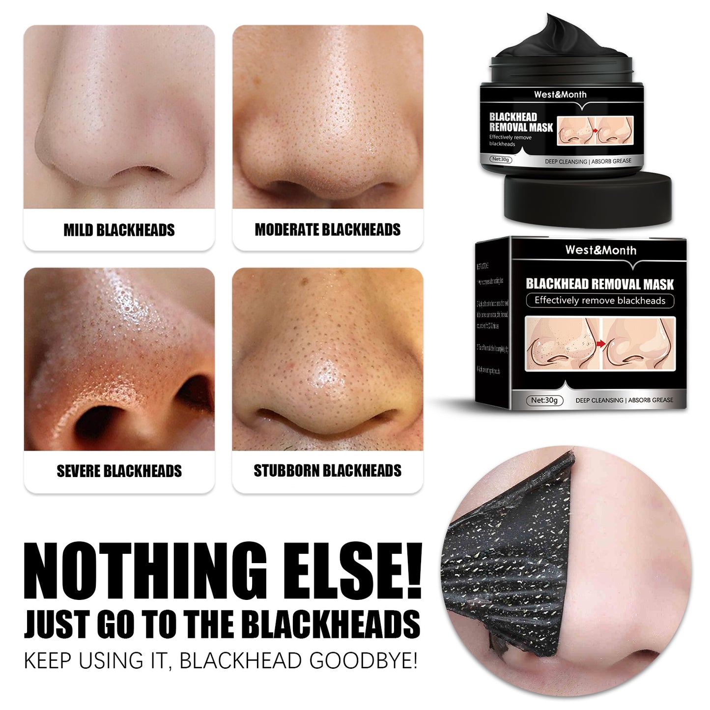 Charcoal Peel-Off Mask  Deep-Clean, De-Shine & Smooth Pores